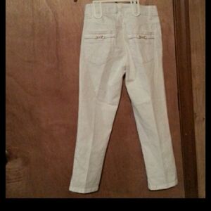 Cache White Ankle Pants